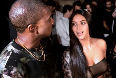 Kanye West and Kim Kardashian