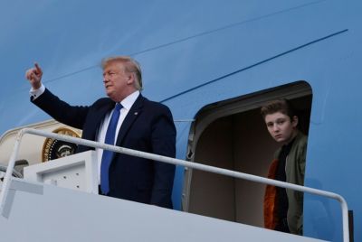 Donald and Barron Trump