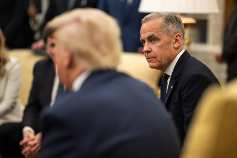 Donald Trump meets Canadian Prime Minister Mark Carney Oval Office