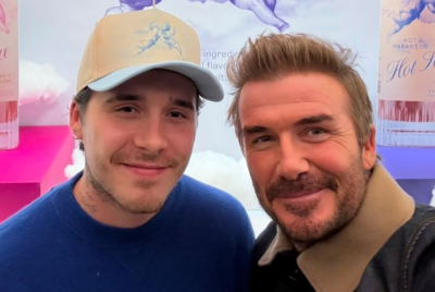David and Brooklyn Beckham