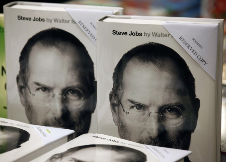 Copies of Steve Jobs' biography.