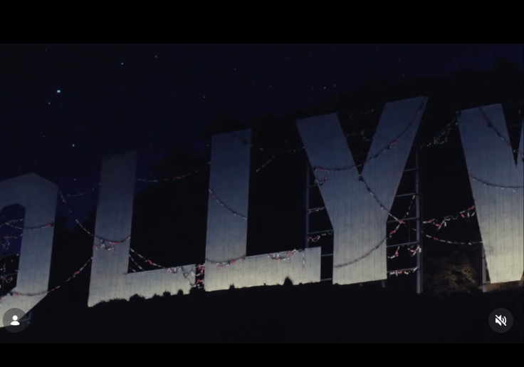 The Hollywood Sign with bras