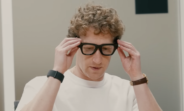 Mark Zuckerberg Tries On Meta Glasses