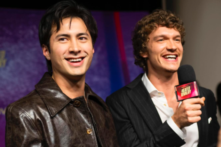 Hudson Williams and Connor Storrie