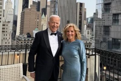 Former US President Joe Biden and First Lady Jill Biden