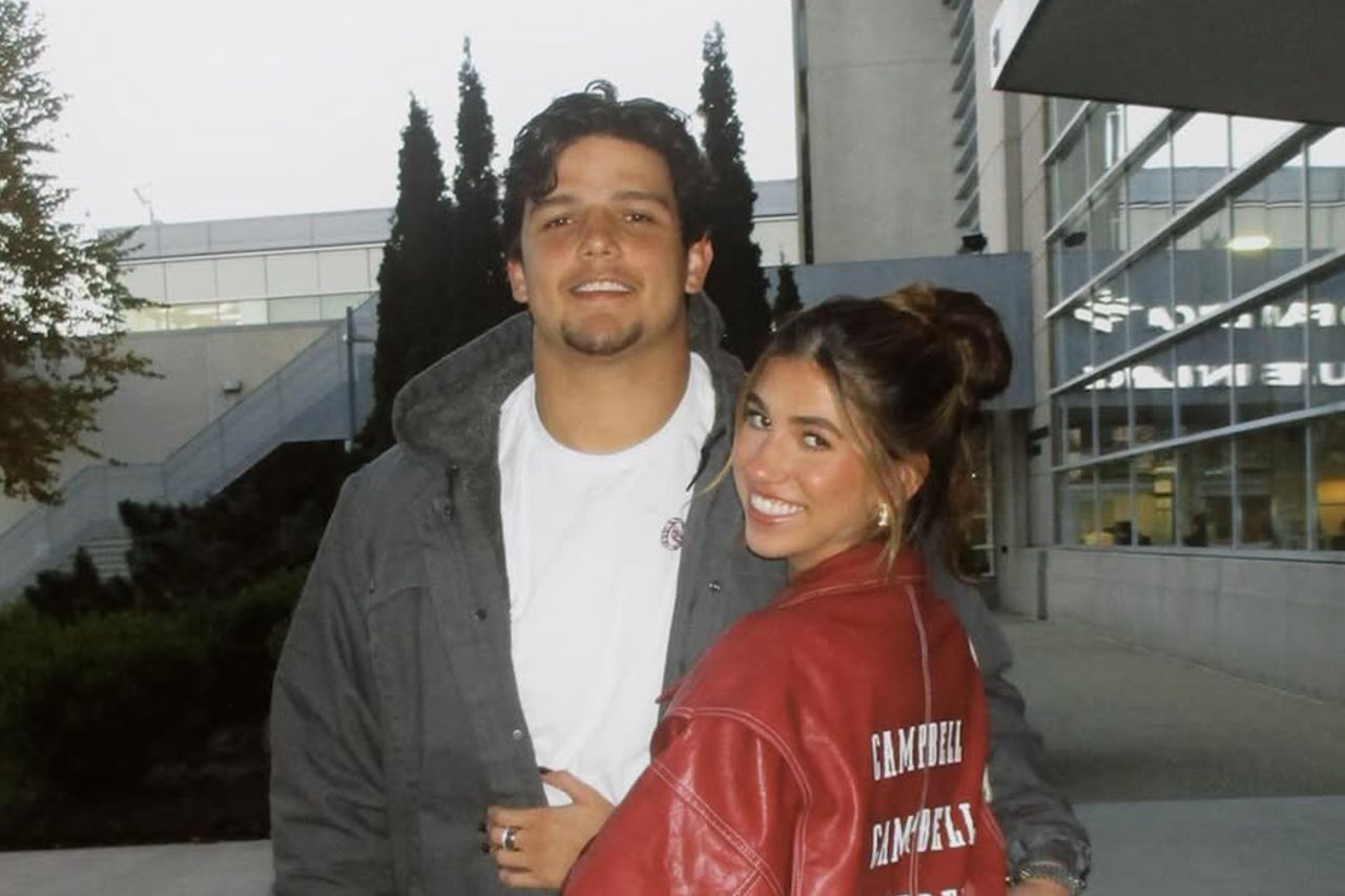 Will Campbell with his GF