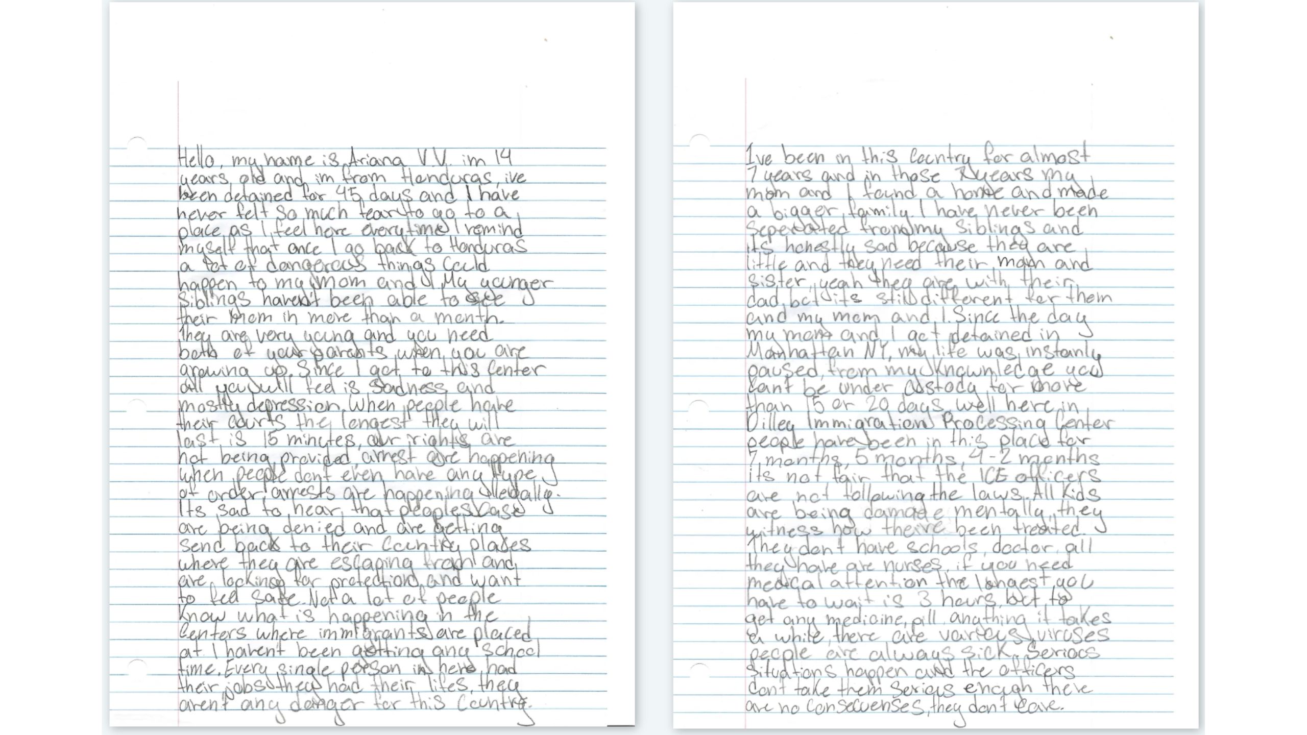 Reports Claim Federal Agents Raided Children's Dorms at ICE Detention Centre to Seize and Destroy Heartbreaking Handwritten Letters