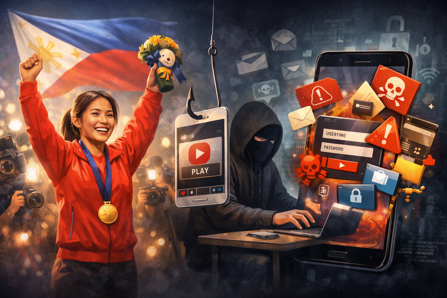 Inside The Scam: How 'Pinay Gold Medallist' Viral Video Links Steal Your Data