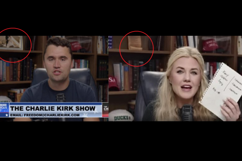 Charlie Kirk and Erika Kirk