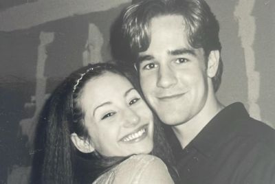 James Van Der Beek and Heather McComb