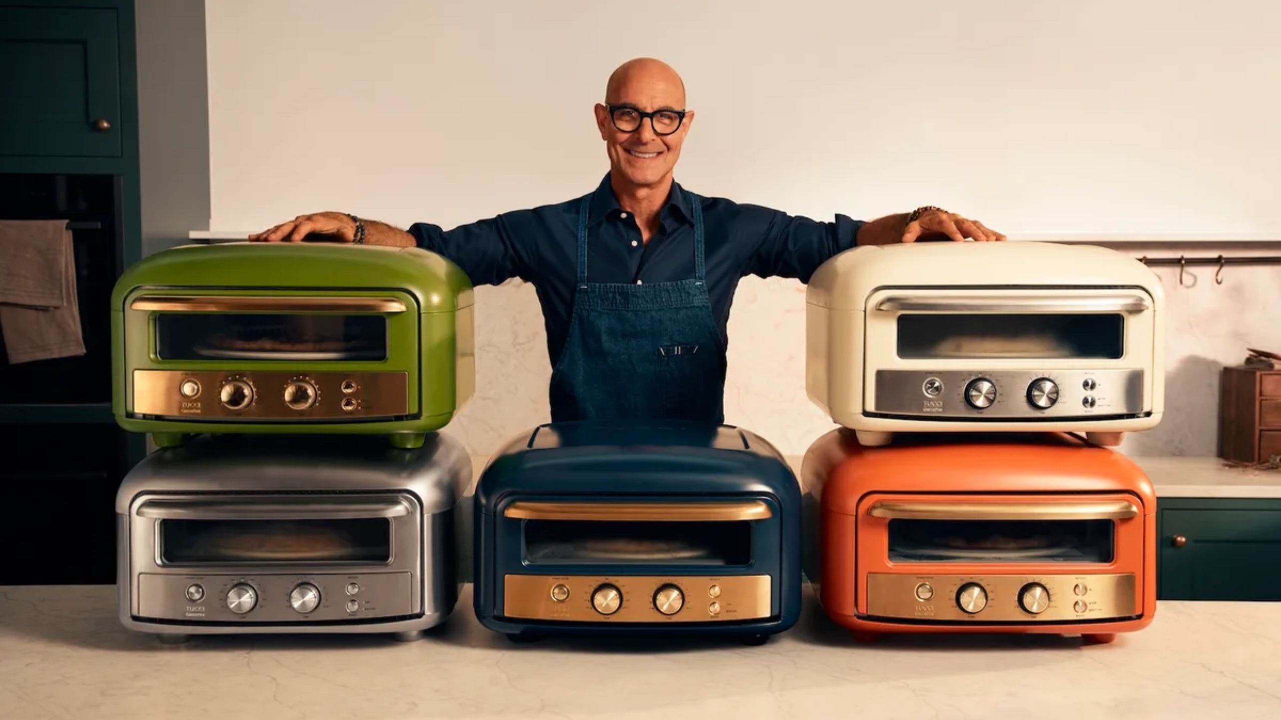 Hollywood Star Stanley Tucci Look to Heat Things Up With His Own Electric Pizza Oven