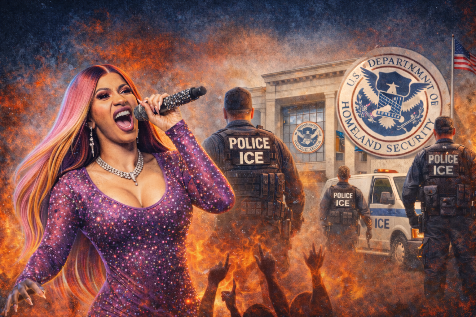 Cardi B Strikes Back at DHS Over ICE Remarks on Tour