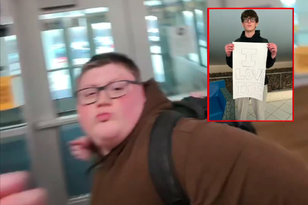 'I Love ICE' Sign Gets Chicago High Schooler Punched by Fellow Students