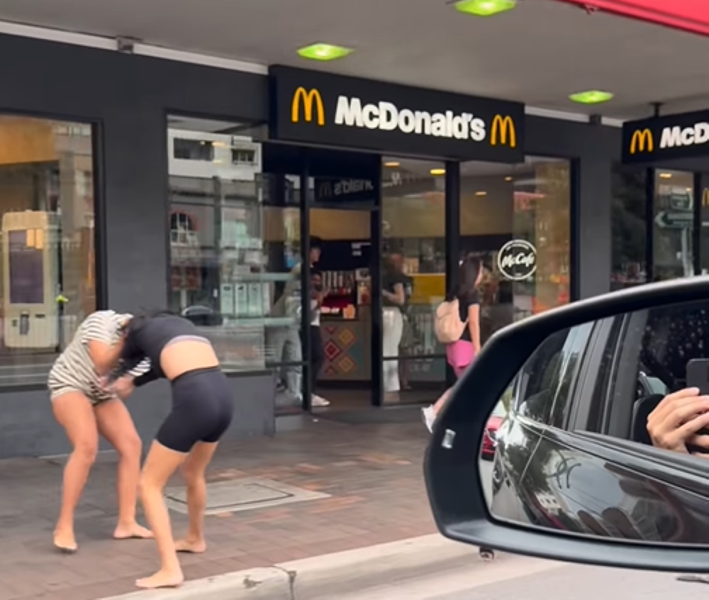 Chaos Erupts Outside Sydney McDonald's as Teen Brawl Explodes on Camera