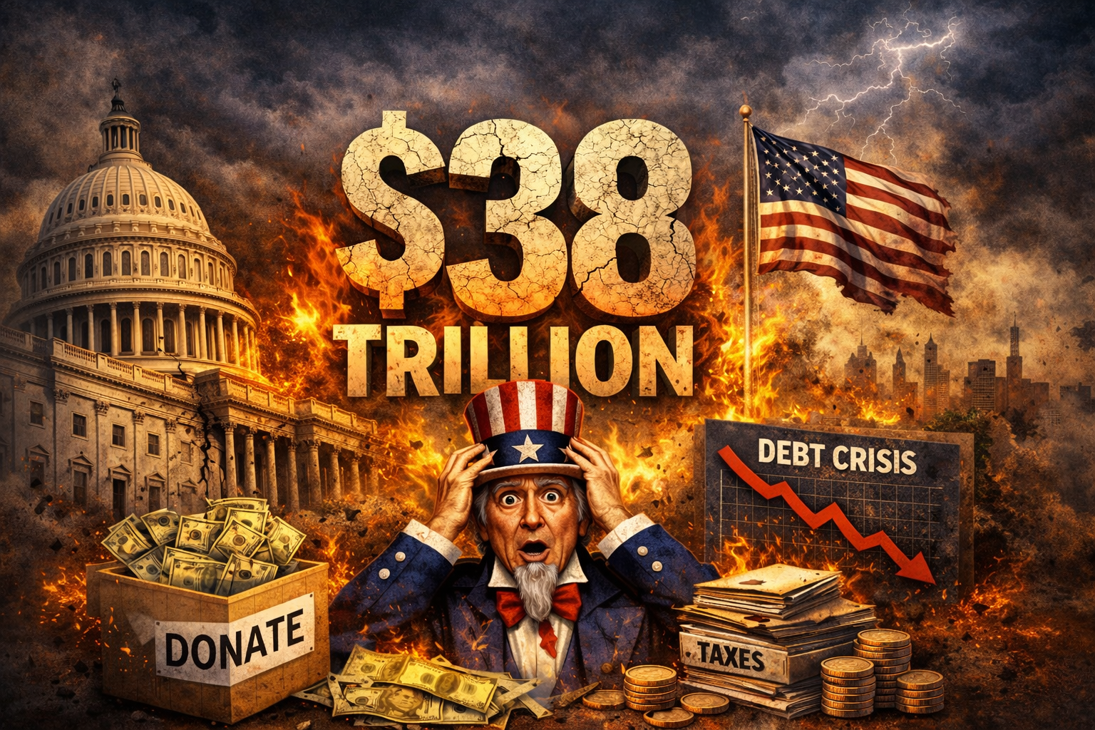 Viral Claim Says US Govt Wants Donations — Truth Behind the $38 Trillion Shock