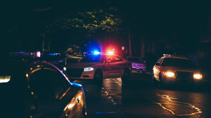 Police Scene Stock Image