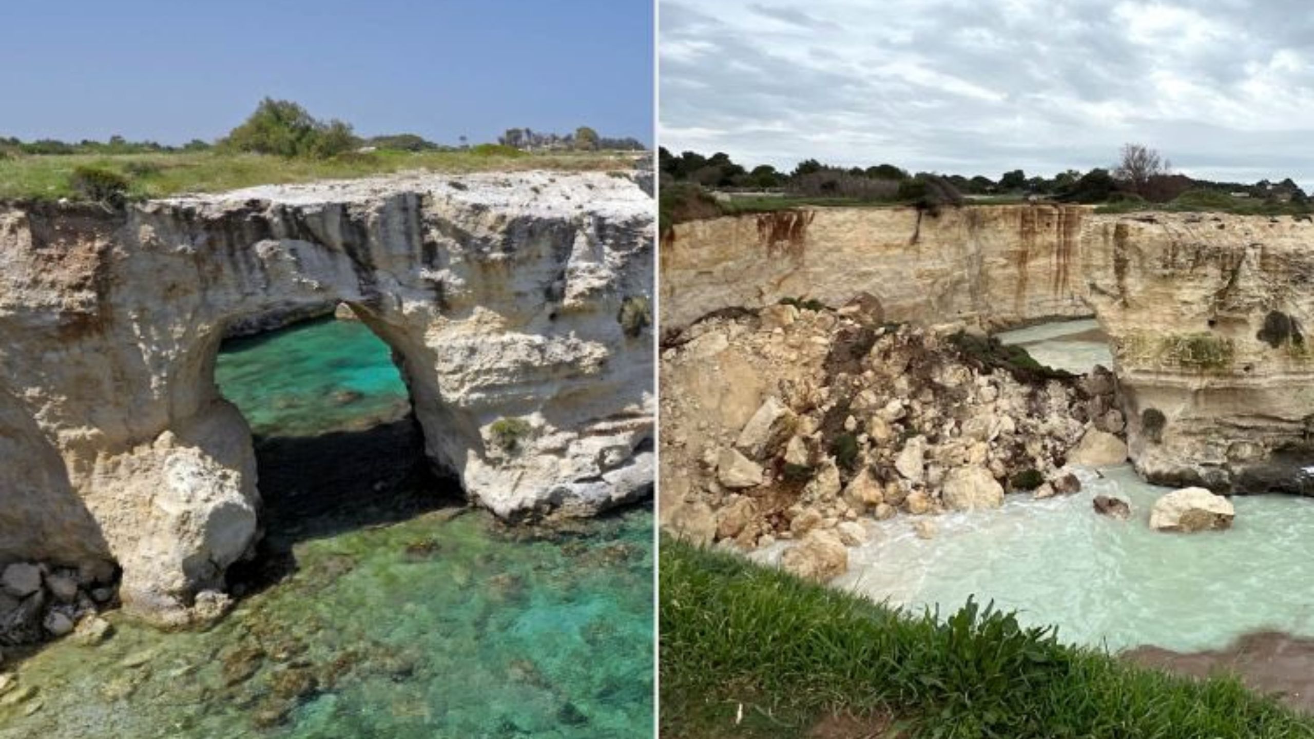 Iconic 'Lovers' Arch' Collapses on Valentine's Day Along Italy's Adriatic Coast