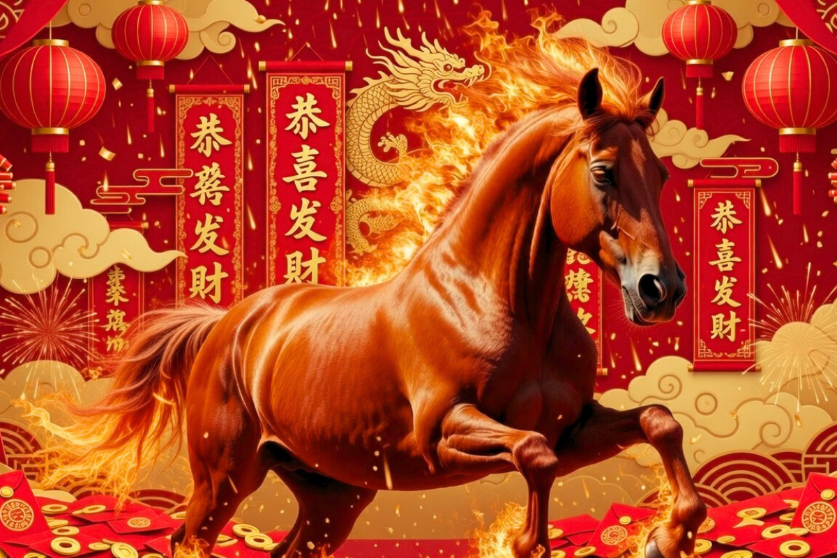 Chinese New Year 2026 Fire Horse Predictions: Which Zodiac Signs Will Get Lucky (And Which Should Wear Red)