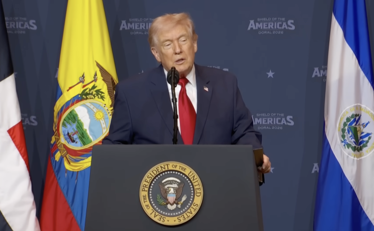 Trump at the Shield of the Americas Summit
