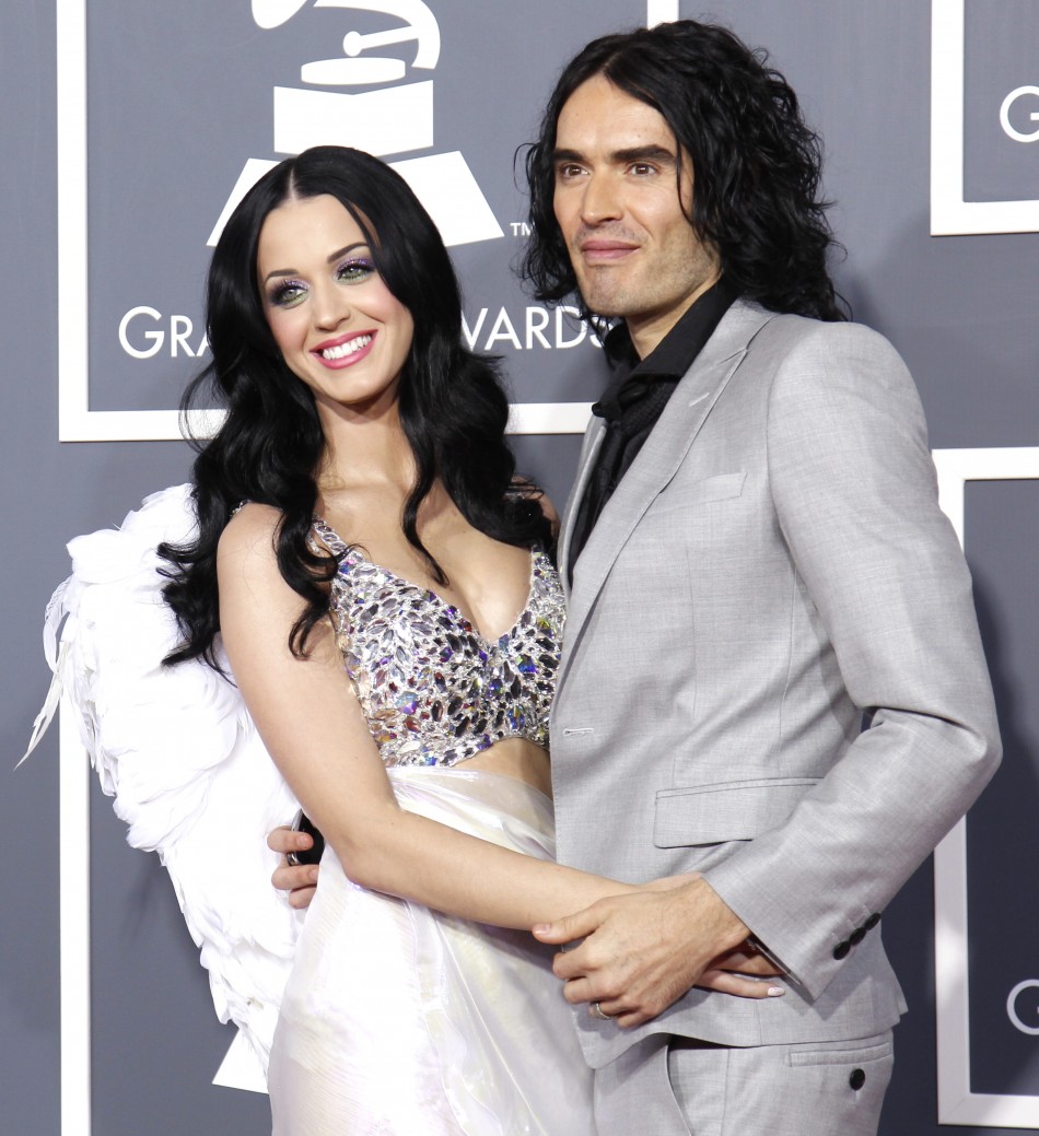 Singer Katy Perry Husband Russell Brand Pose Arrival 53rd Annual Grammy Awards Los Angeles 