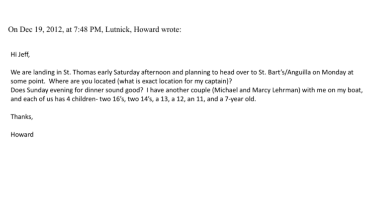 Commerce Secretary Howard Lutnick Planned Private Yacht Dinner