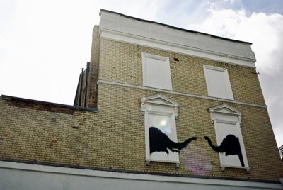 Banksy artwork in Chelsea, southwest London