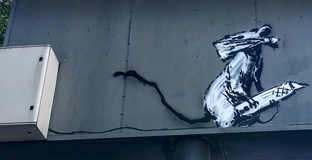 Banksy stencil in Paris