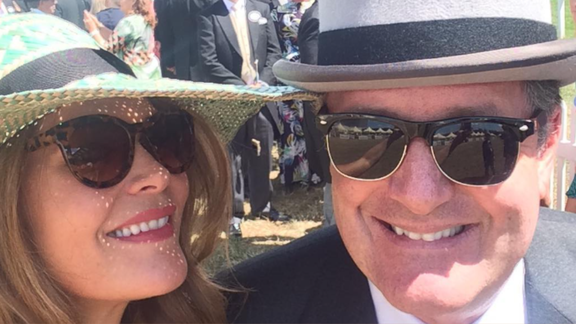 Piers Morgan With His Wife Celia Walden