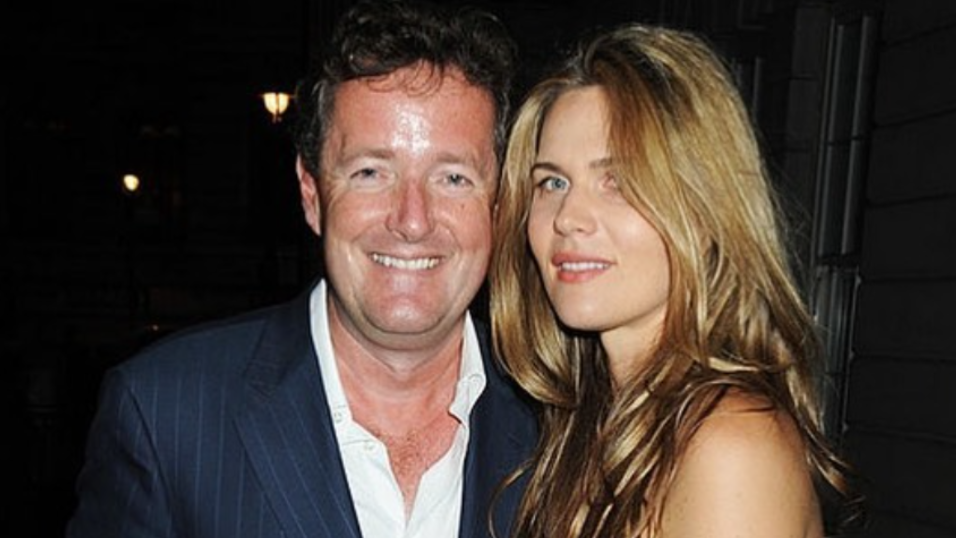 Piers Morgan With His Wife Celia Walden