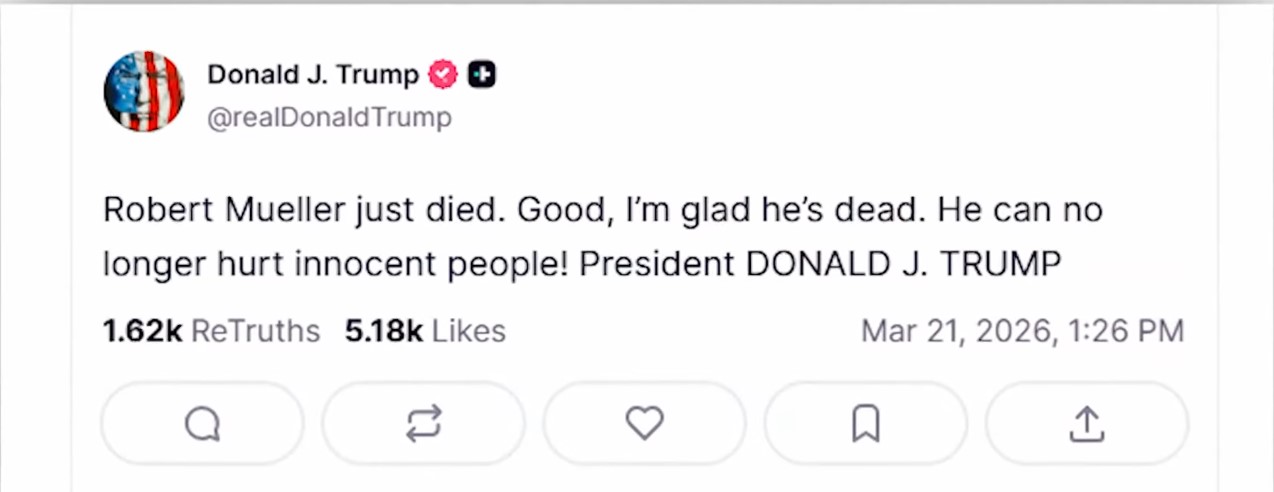 Scott Bessent Defends Trump's Mueller Death Post - Empathy Plea Sparks Fury