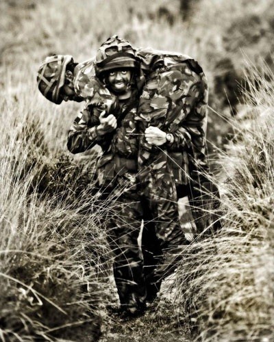 A soldier taking part in a training exercise, taken as part of Capt Dave Scammells portfolio which won the Amateur Portfolio Category.