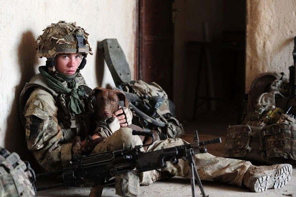 Rifleman Ross Mills, serving with A Company, 1 RIFLES in Helmand, Afghanistan