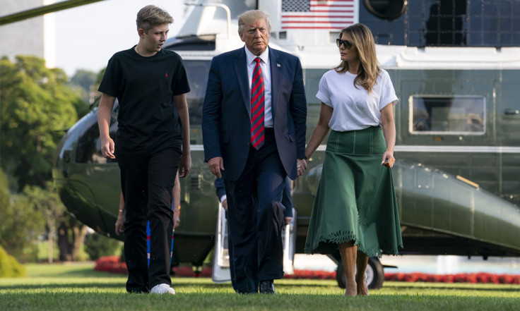 Donald, Melania and Barron Trump