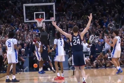 Braylon Mullins buzzer beater against Duke in Elite Eight