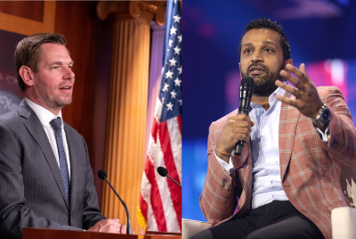 Eric Swalwell and Kash Patel