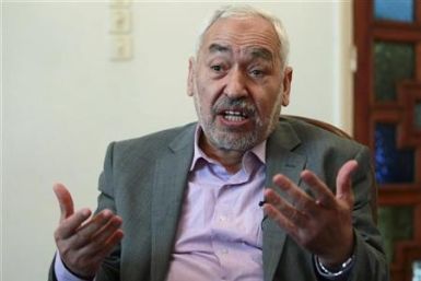 Sheikh Rachid Ghannouchi, head of the Ennahda party