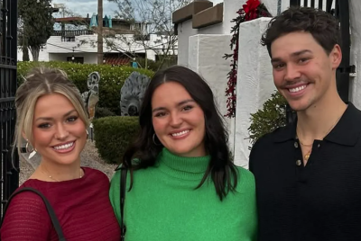 Noah Beck with his sisters, Tatum and Haley