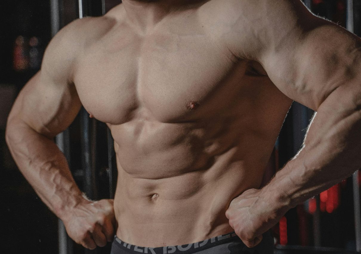 Physique/A Topless Muscular Man