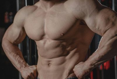 Physique/A Topless Muscular Man