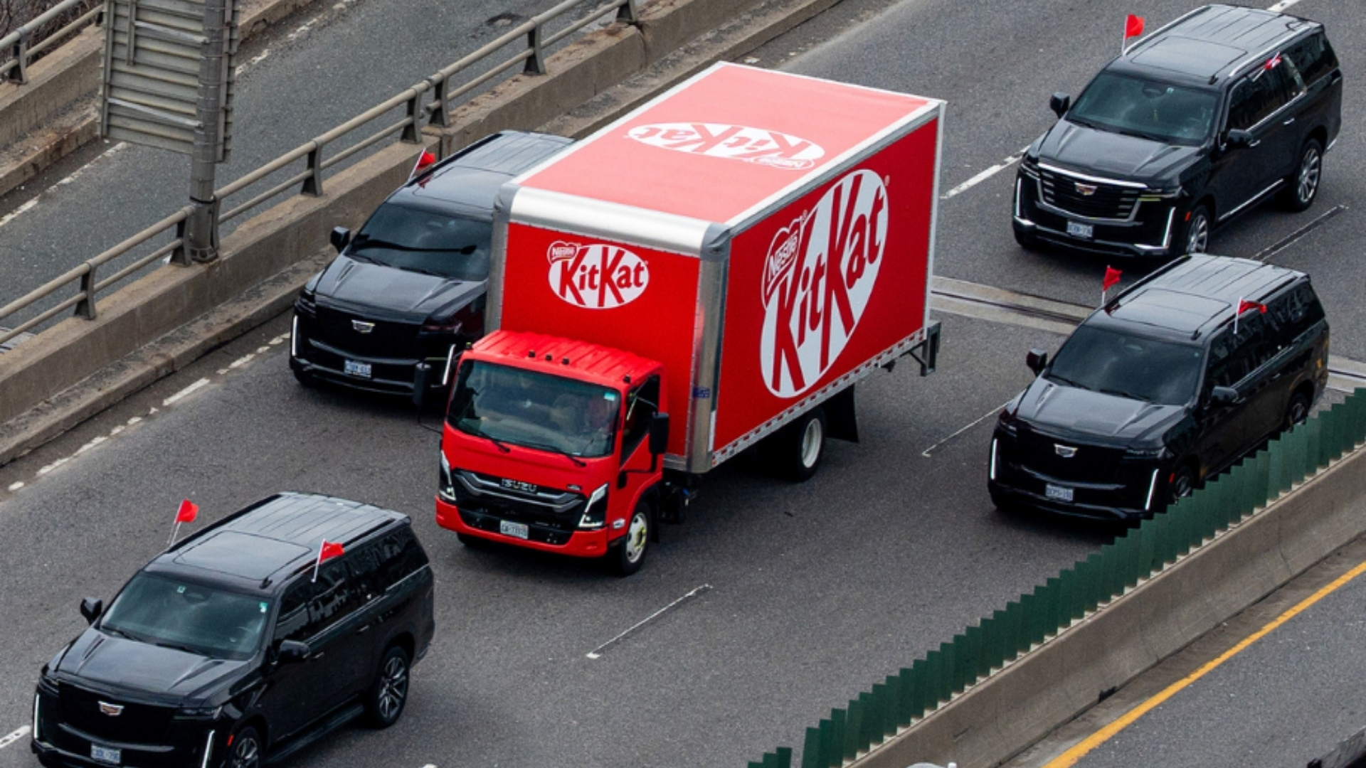 KitKat Truck With 'Presidential-Level' Protection Spotted in Canada After 12-Ton Chocolate Heist