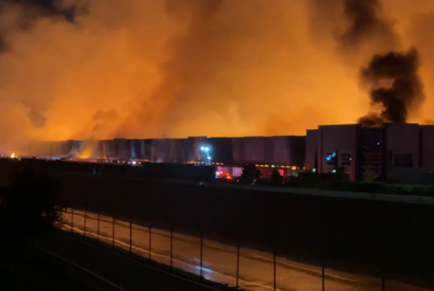Kimberly-Clark Warehouse Fire Ontario