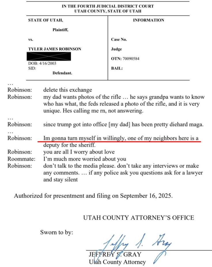 Tyler Robinson Document