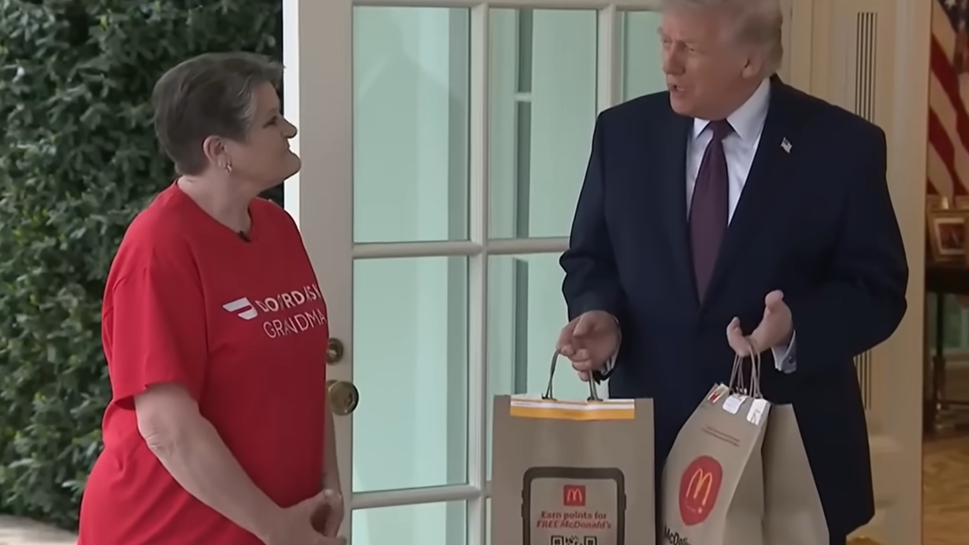 Trump's DoorDash Grandma Real Identity Exposed as Viral McDonald's Stunt Claims of White House PR Move