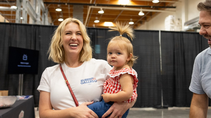Ruben Gallego and Sydney Barron
