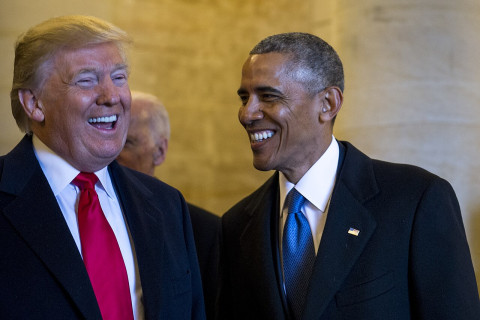 Donald Trump and Barack Obama