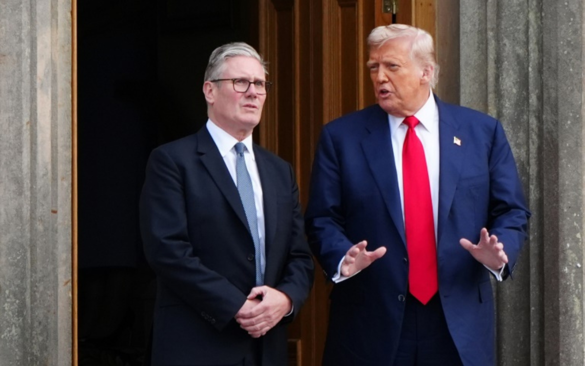 Keir Starmer and Donald Trump