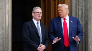 Keir Starmer and Donald Trump
