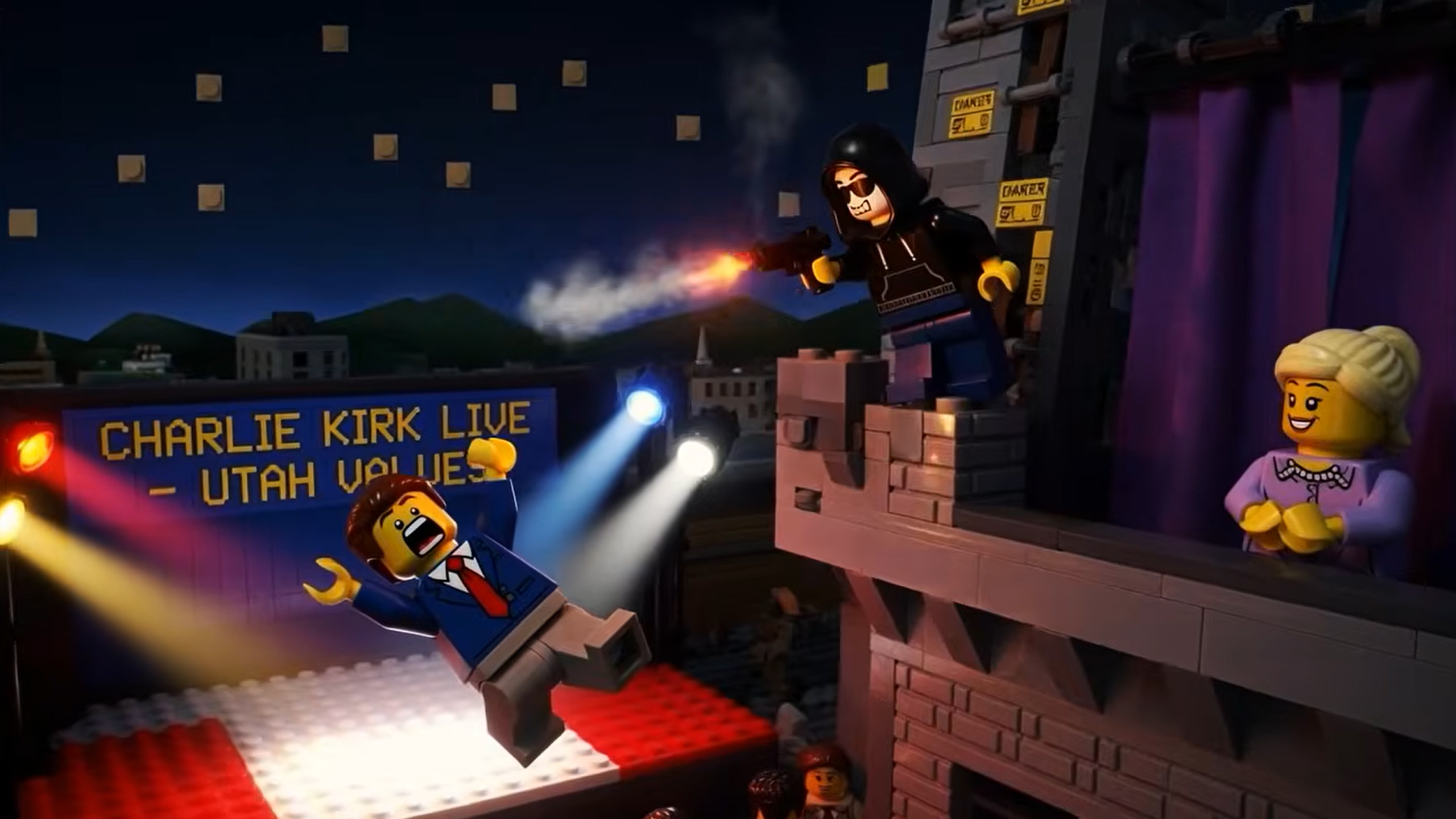 'Goodbye Charlie!': Lego-Style Video Mocking Erika Kirk Was Made by an American, Not an Iranian