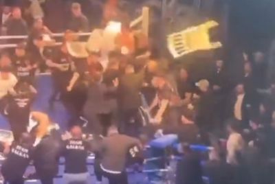 Brawl broke out inside the ring