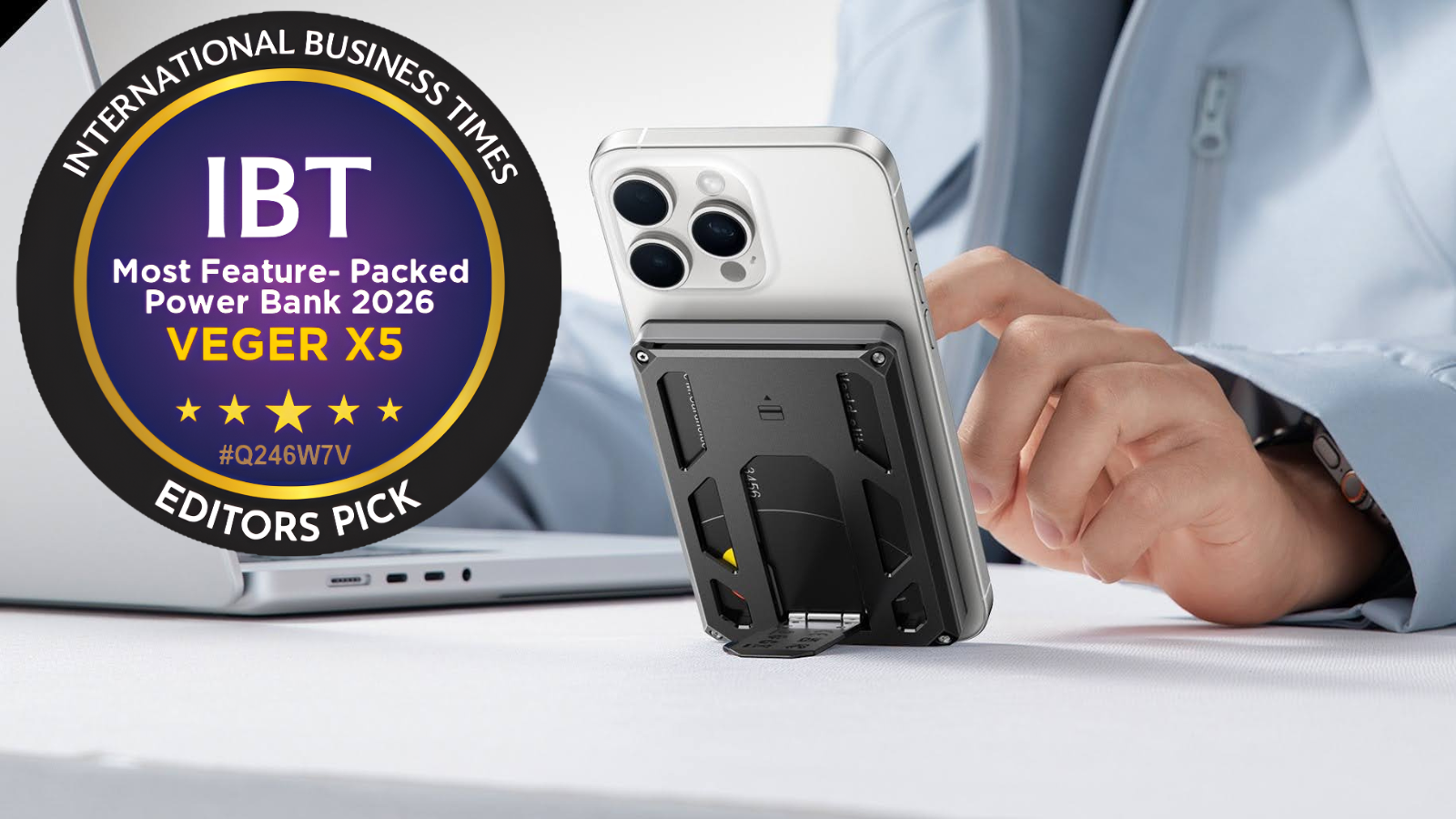 Veger X5 Power Bank Review: The Best Value MagSafe Accessory With Wallet, Stand, and 'Find My' Feature